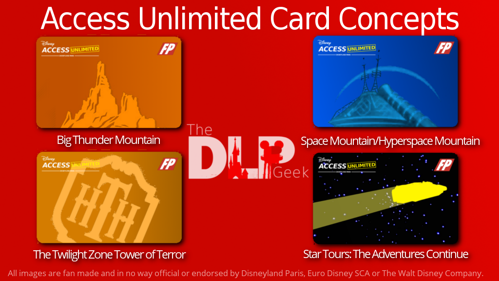 Disney Access Unlimited Card Concepts