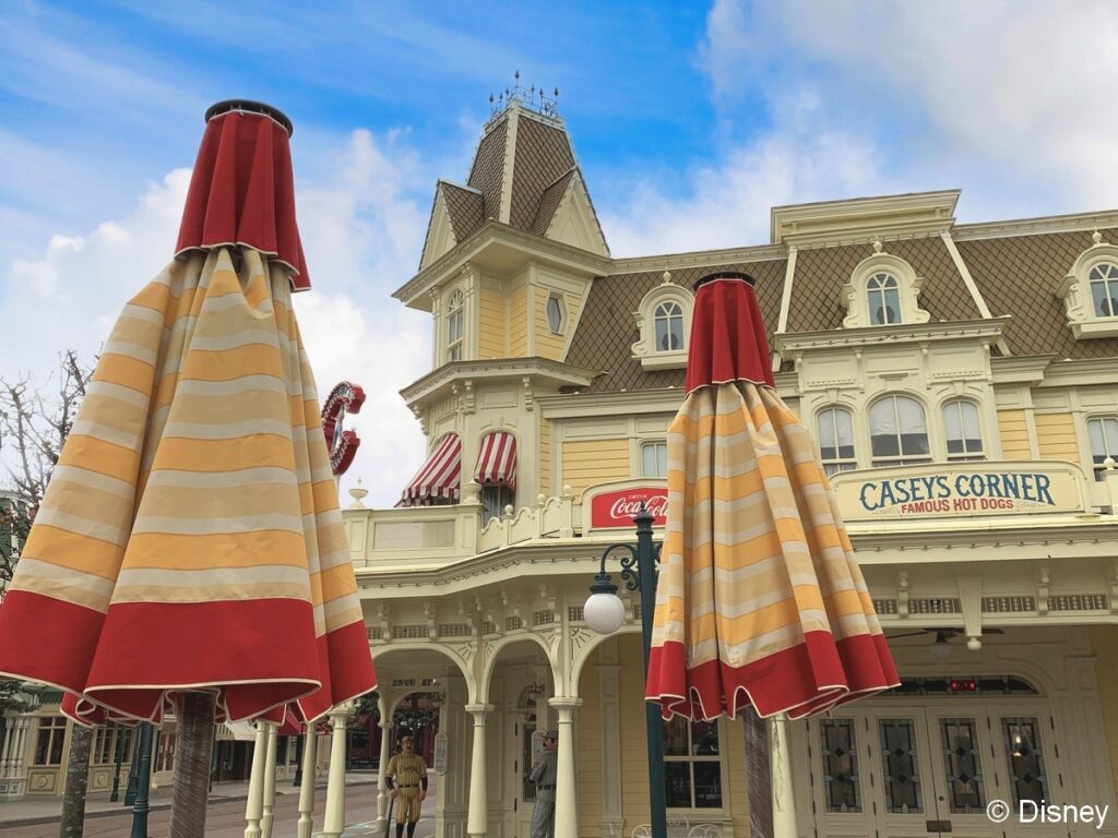 An update on the new parasols, one of many refurbishments underway at Disneyland Paris