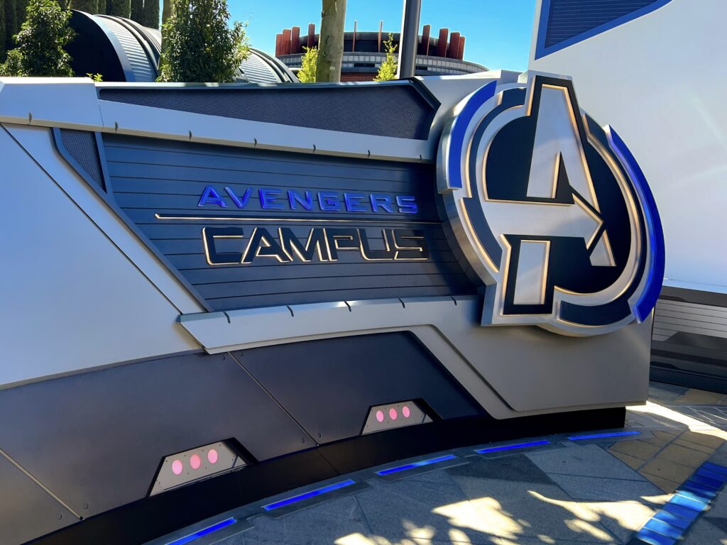 Entrance to Avengers Campus, welcoming guests to Walt Disney Studios Park’s brand new land